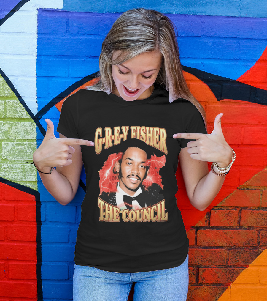 G REY Fisher The Council T-Shirt