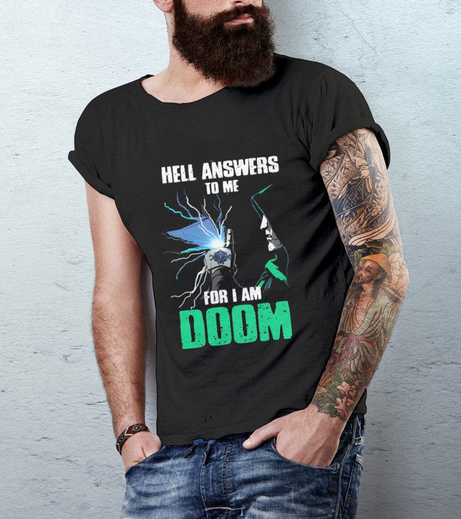 Marvel Doctor Doom Hell Answers To Me For I Am Doom T-Shirt