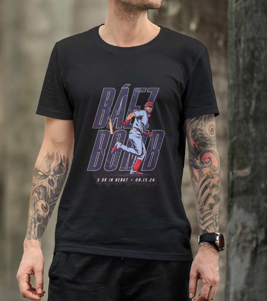 St. Louis Cardinals Baez Bomb Joshua Baez No 22 3 HR In Debut 08.15.26 T-Shirt