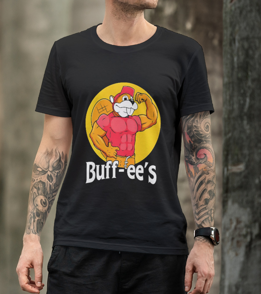 Buff Ee's Muscle Buc Ee's Beaver Fitness T-Shirt