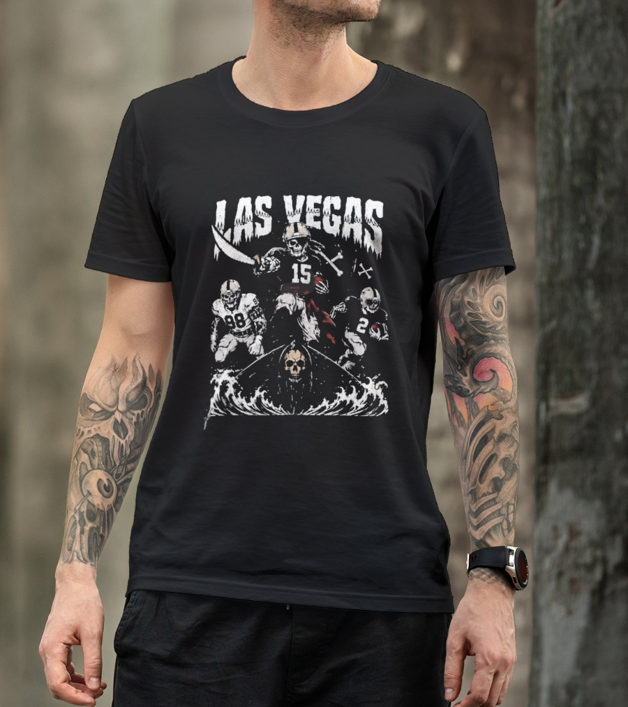 Las Vegas Football Raiders 2026 Skull And Crossbones T-Shirt