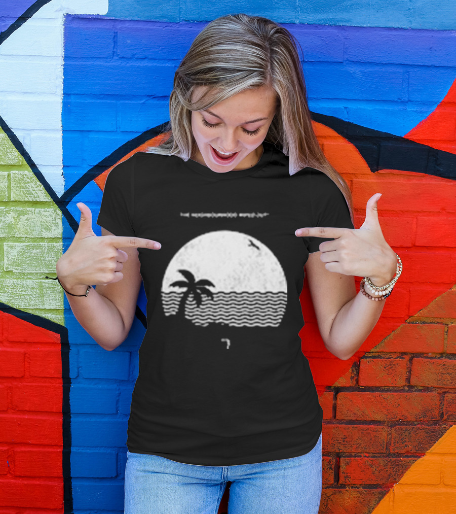 The Neighbourhood Wiped Out Album Palm Tree Beach Scene T-Shirt