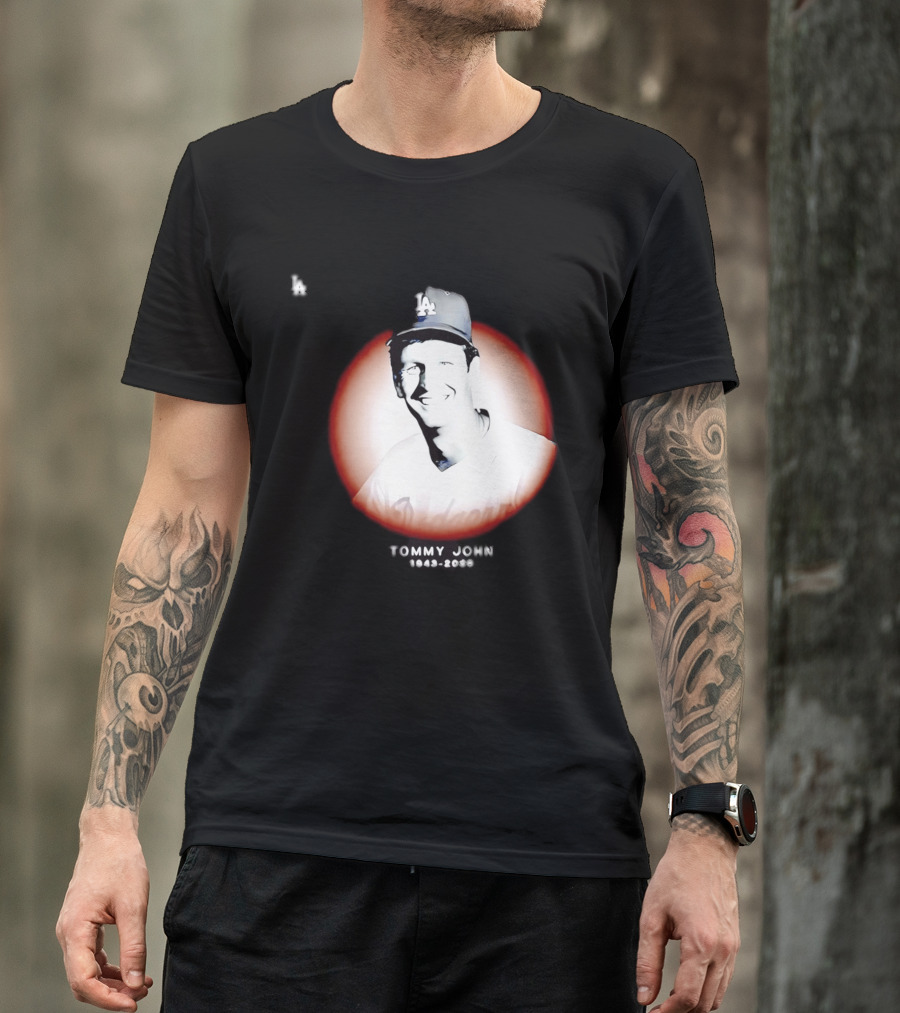 Tommy John 1943 2026 Memorial Baseball LA Dodgers T-Shirt
