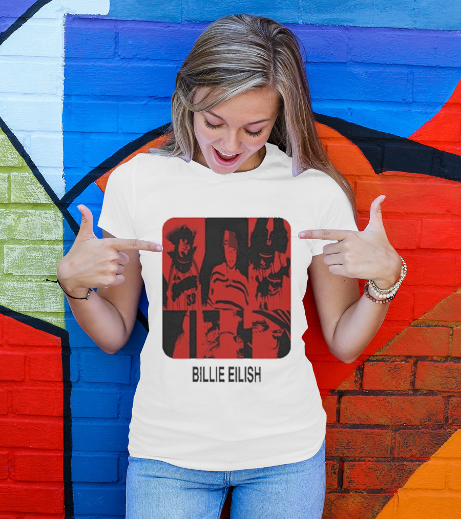 Billie Eilish Thermal Be Collage Photo T-Shirt