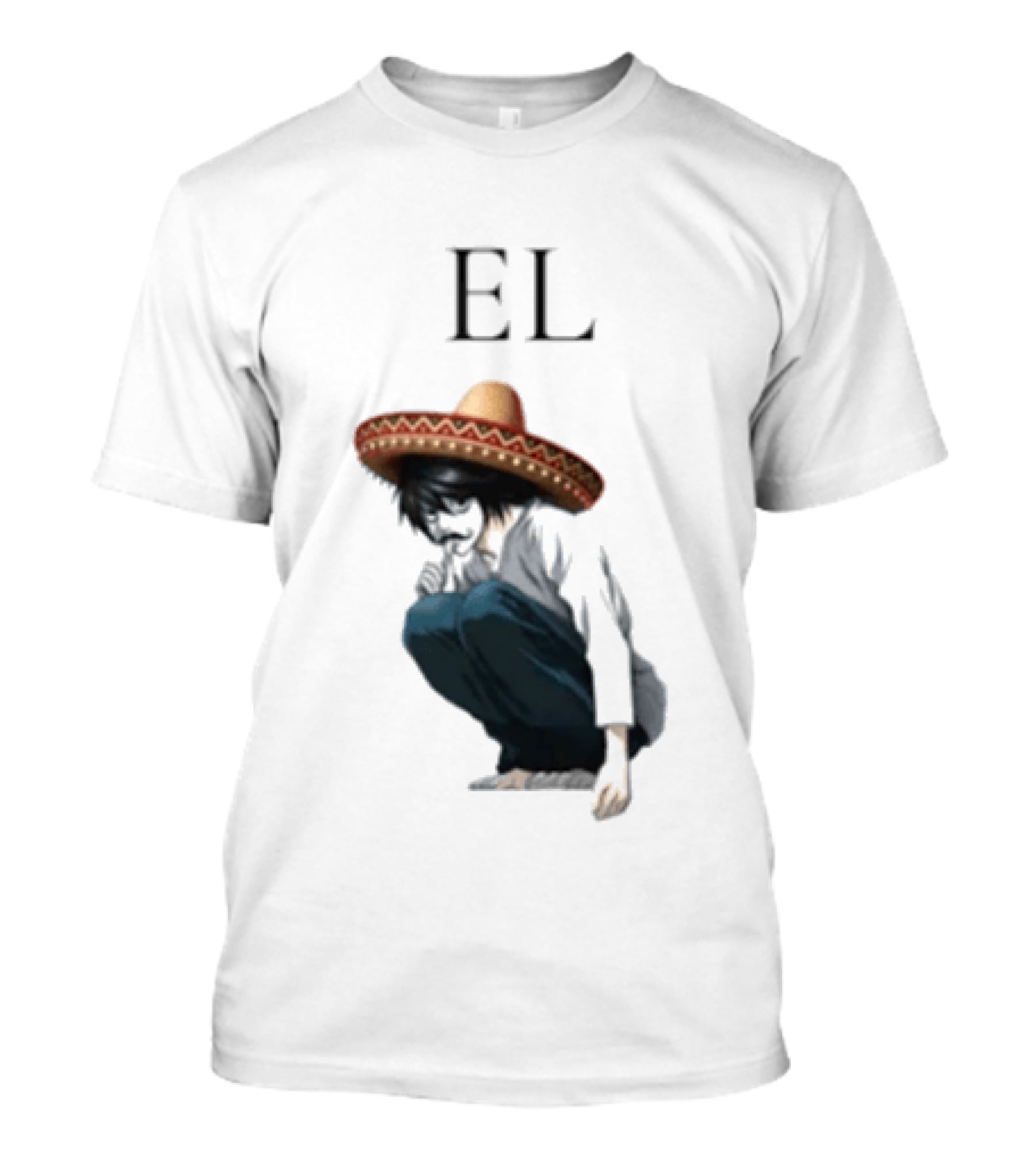 El L Death Note Mariachi Sombrero T-Shirt