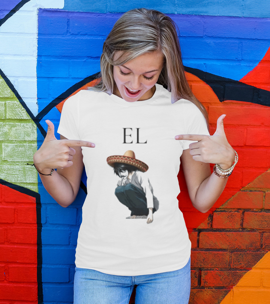 El L Death Note Mariachi Sombrero T-Shirt