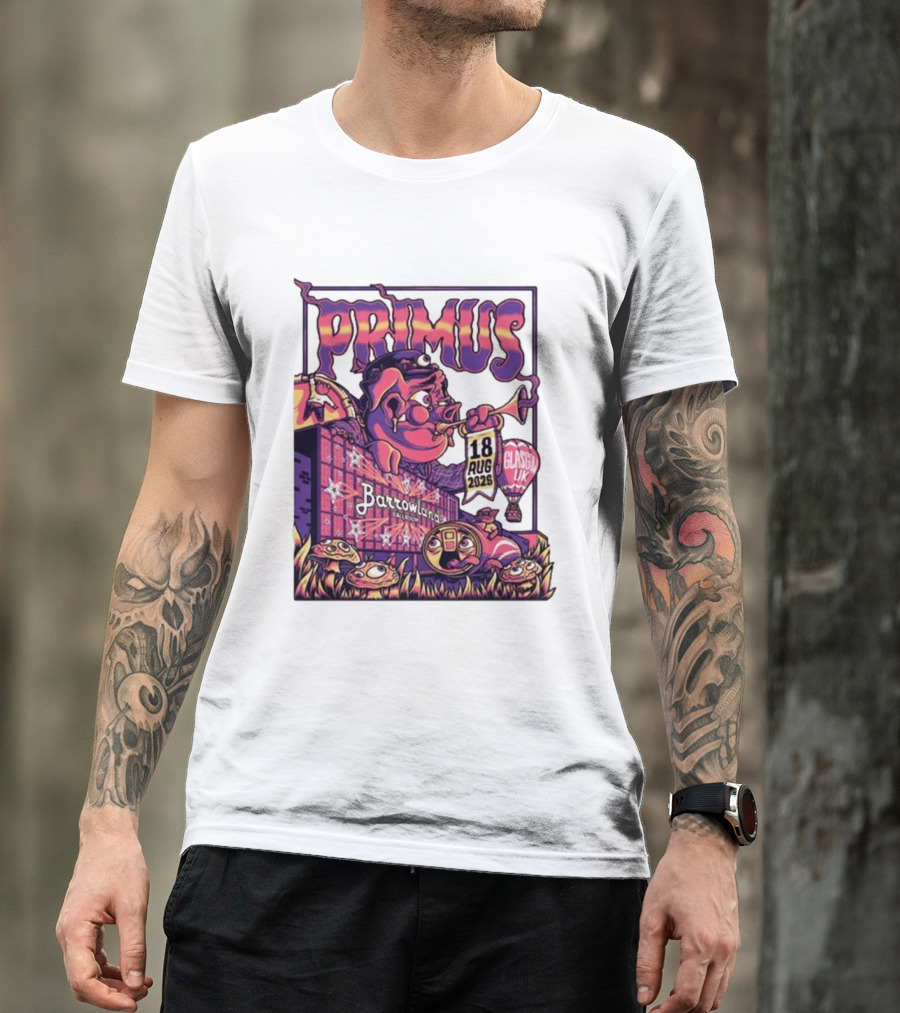 Barrowland Ballroom Primus Concert August 18 2026 Glasgow UK Animated Music Event T-Shirt