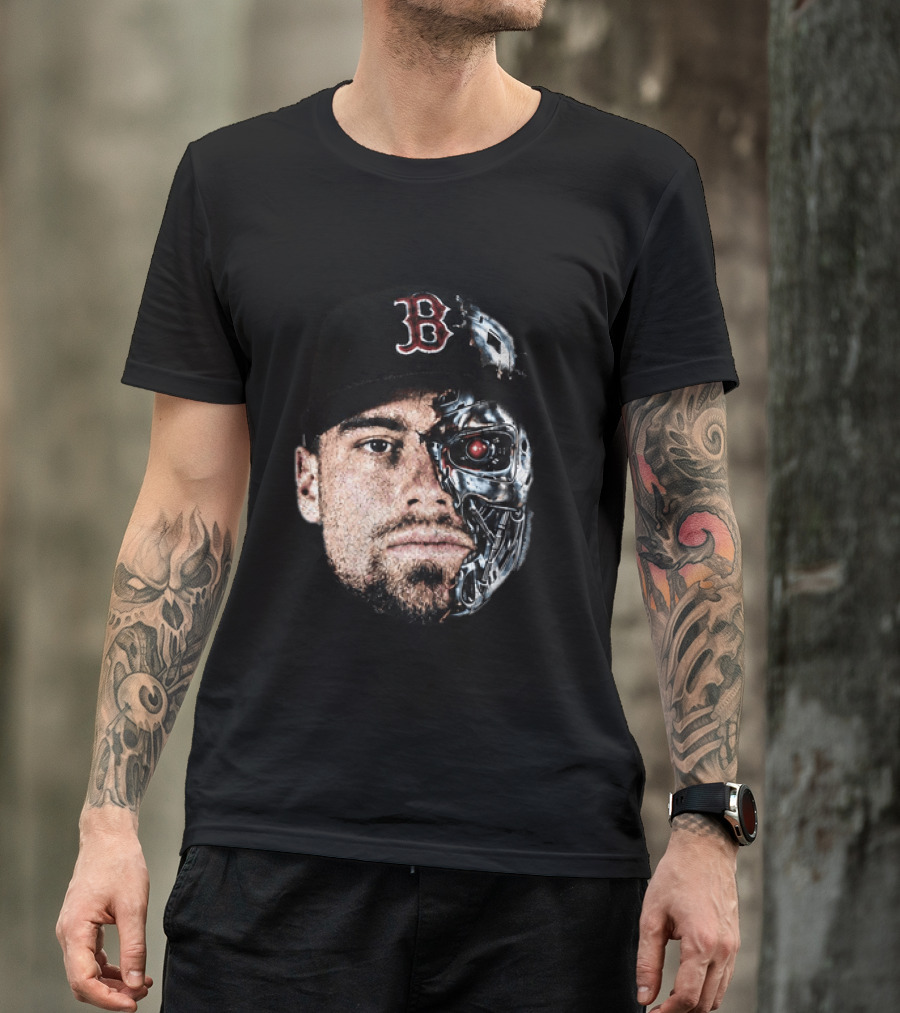 Caleb Durbin Terminator Face Boston Cap Robo Fusion T-Shirt