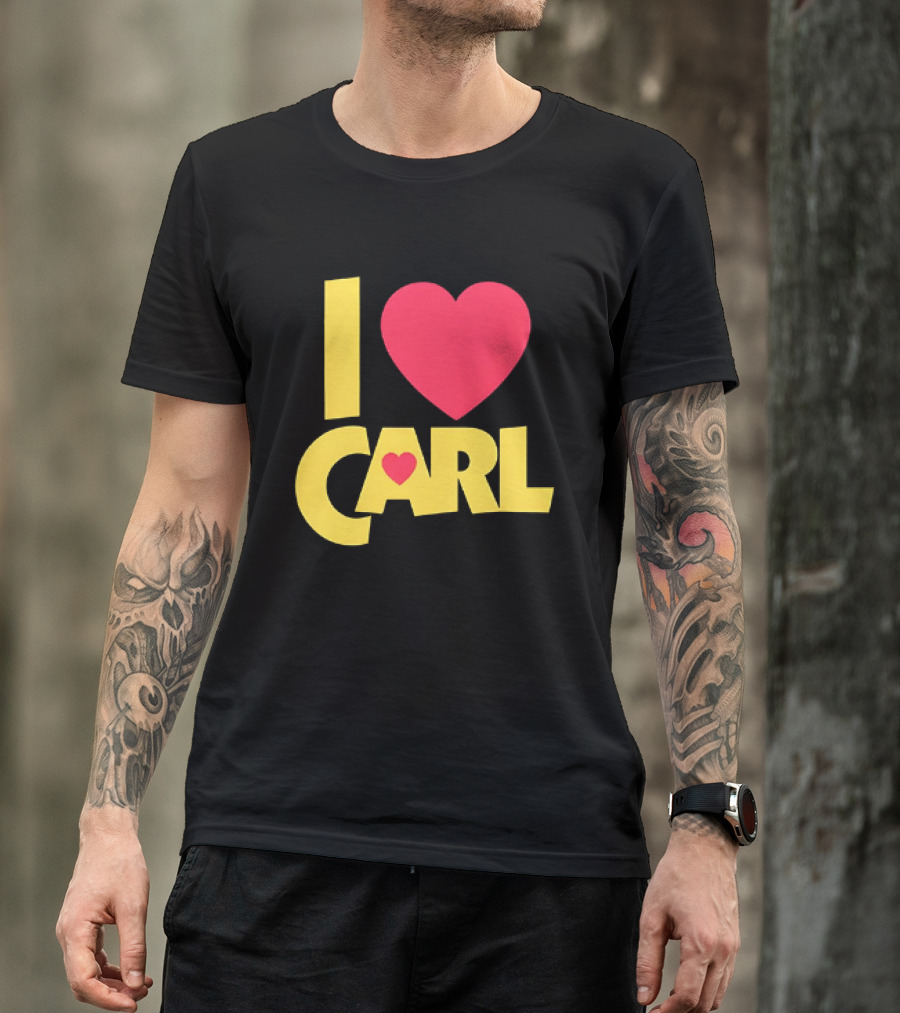 I Love Carl Heart Dungeon Crawler T-Shirt