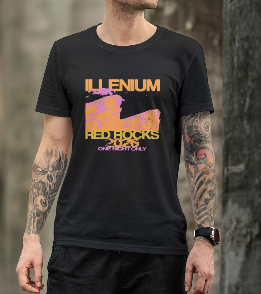 ILLENIUM Red Rocks 2026 One Night Only Event August 19 T-Shirt