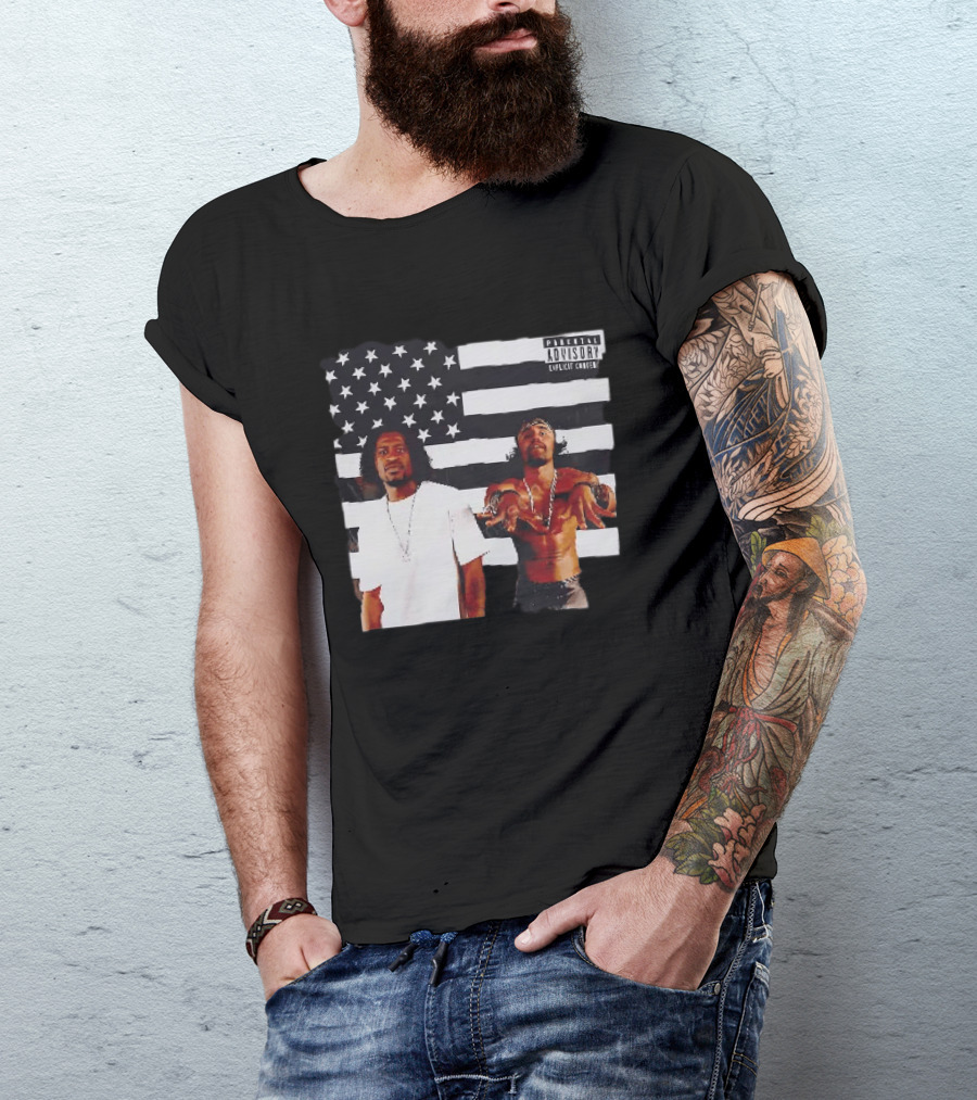 OutKirk Kirk X Floyd American Flag Explicit Content T-Shirt