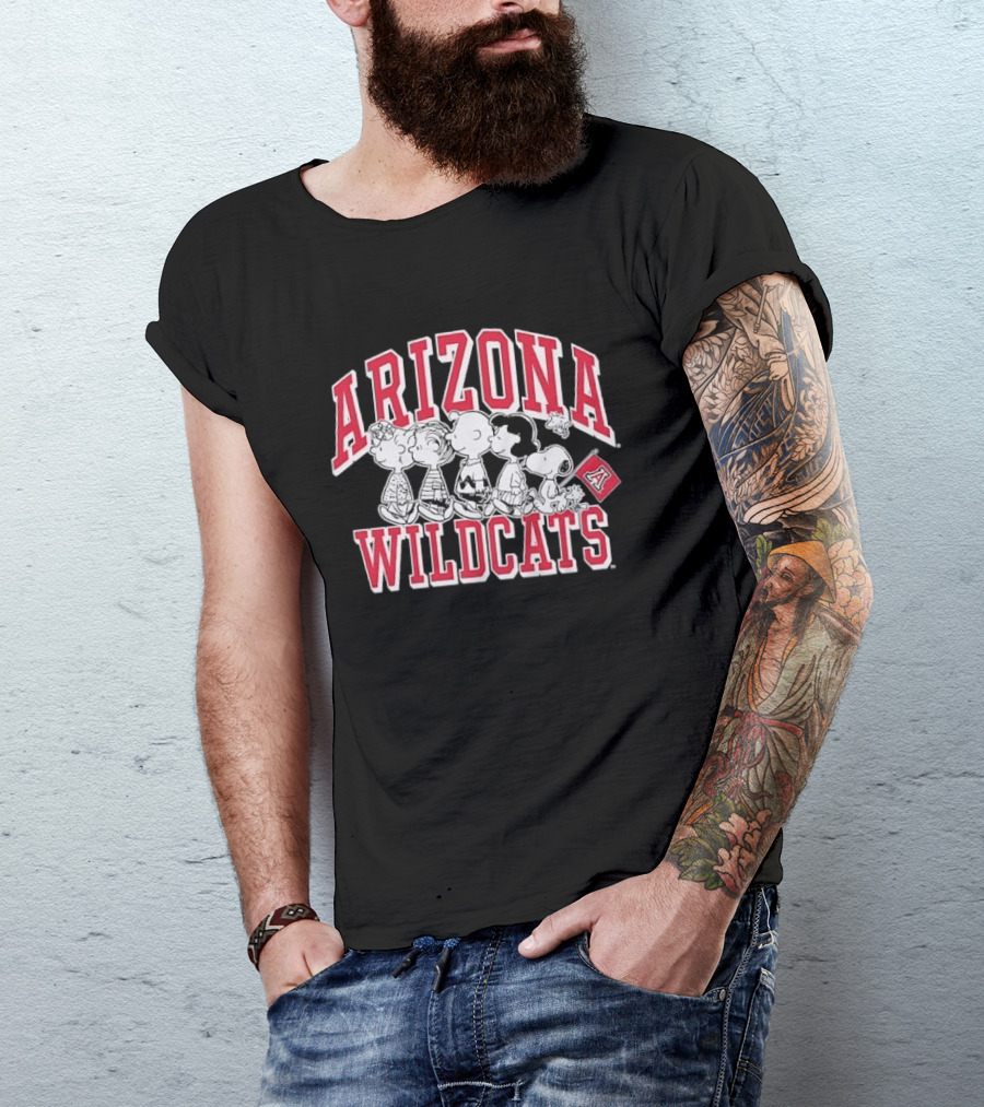 Peanuts Arizona Wildcats The Gang Collaboration T-Shirt