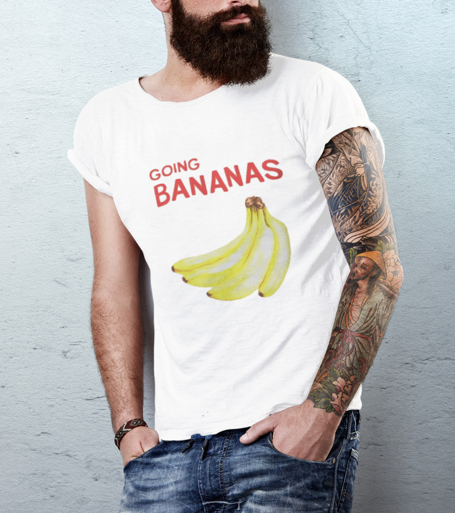 Going Bananas Funny Yellow Fruit Pun T-Shirt