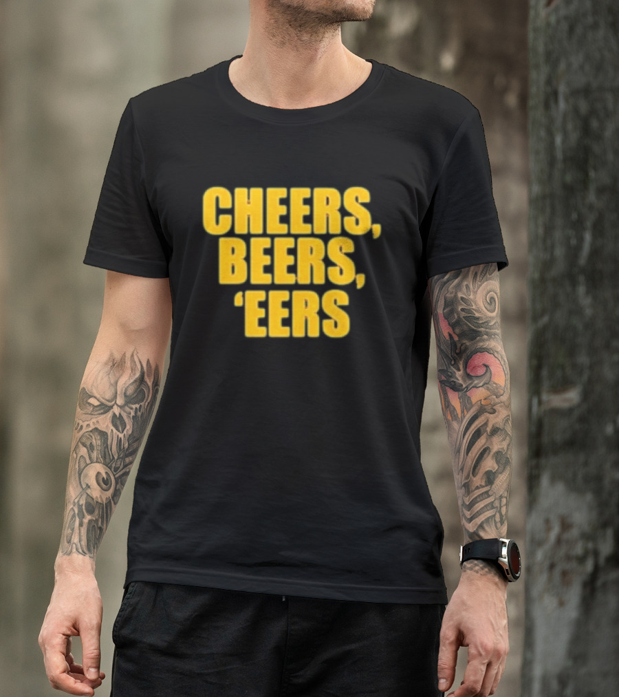 Cheers Beers 'Eers West Virginia Mountaineers NCAA Tailgate Party T-Shirt
