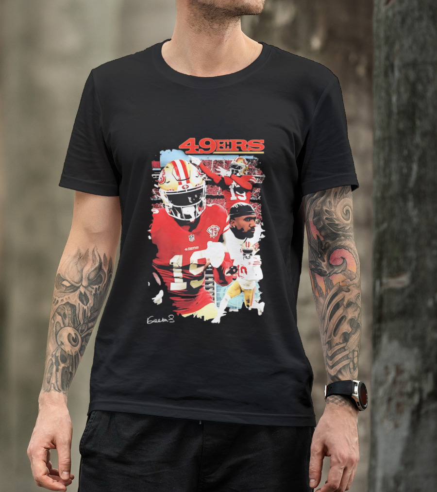 San Francisco 49ers Deebo Samuel 19 NFL Football Collage T-Shirt