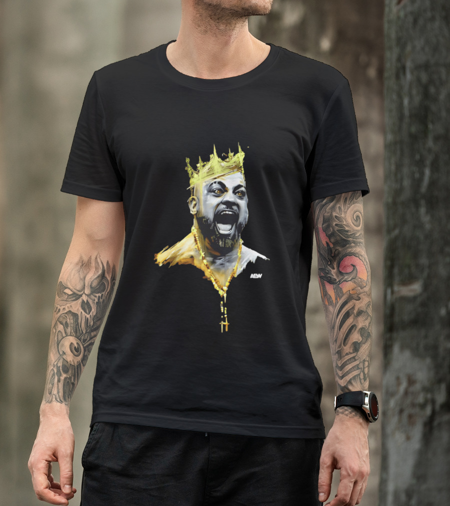 Eddie Kingston AEW Royalty Crown Gold Necklace T-Shirt