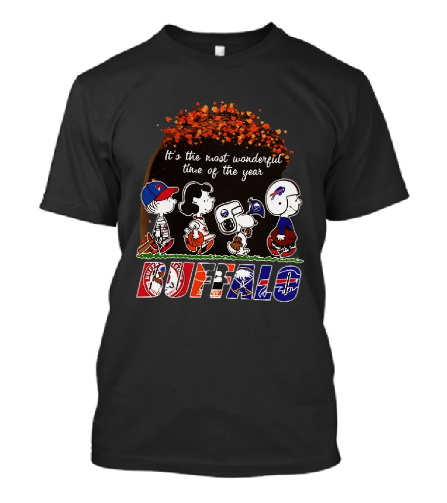 It's The Most Wonderful Time Of The Year Peanuts Buffalo Football Season T-Shirt