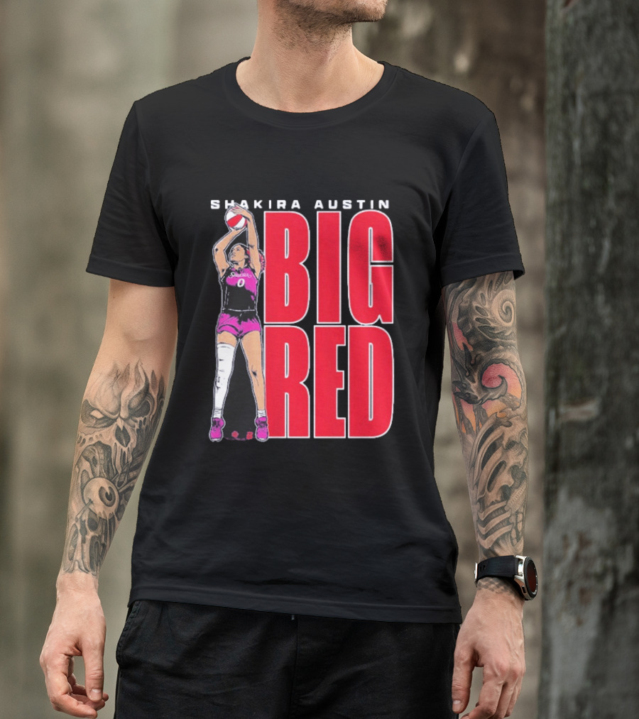 Shakira Austin Big Red Basketball Player T-Shirt