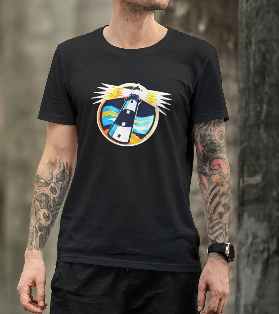 New York Islanders Navy Lighthouse буккаịt Sports Realistic Team Concept T-Shirt