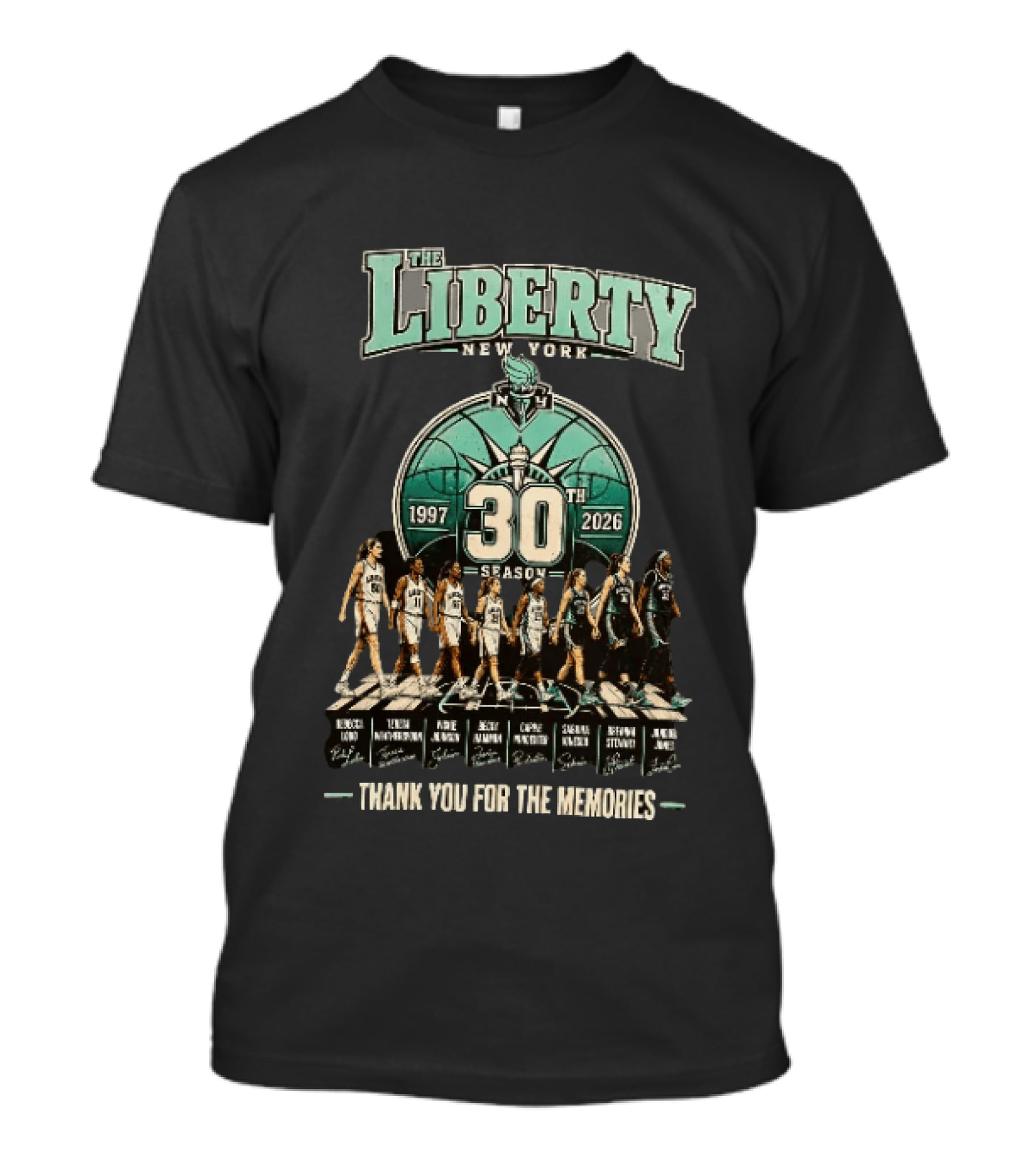 The Liberty New York 1997 2026 30th Season Thank You For The Memories T-Shirt