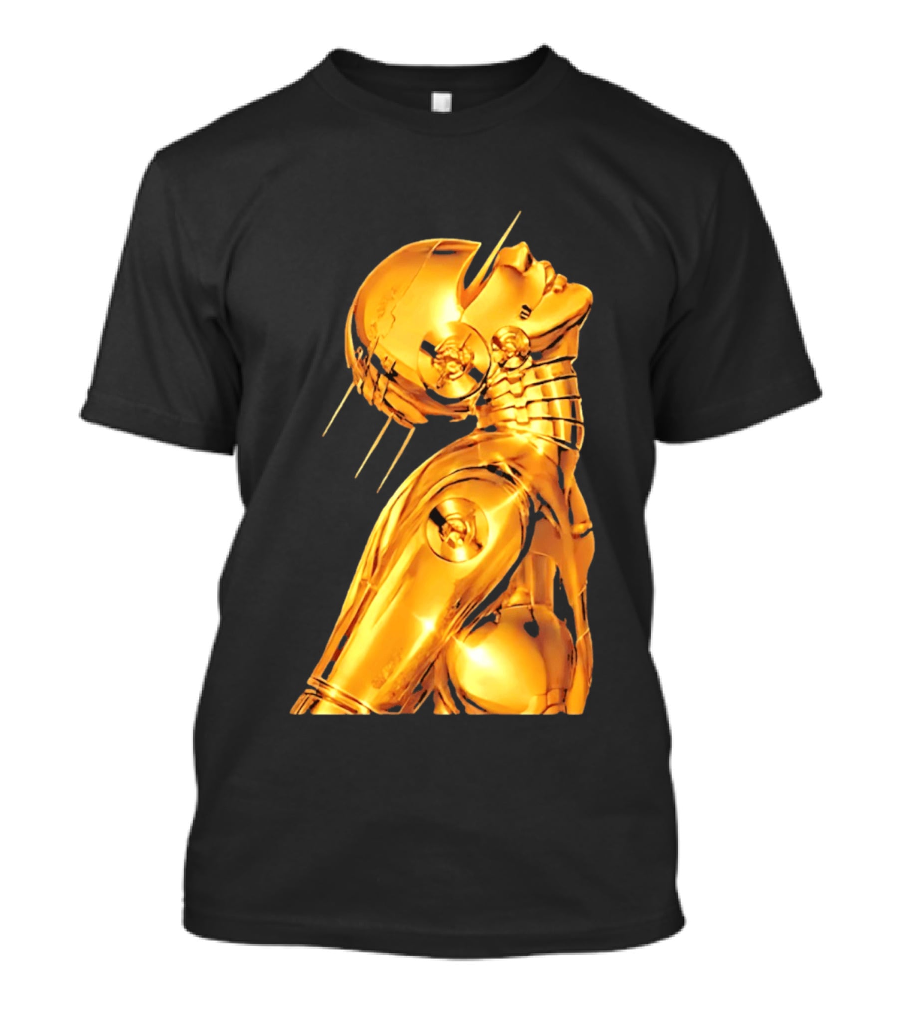 The Weeknd Echoes Of Silence Golden Futuristic Robot T-Shirt
