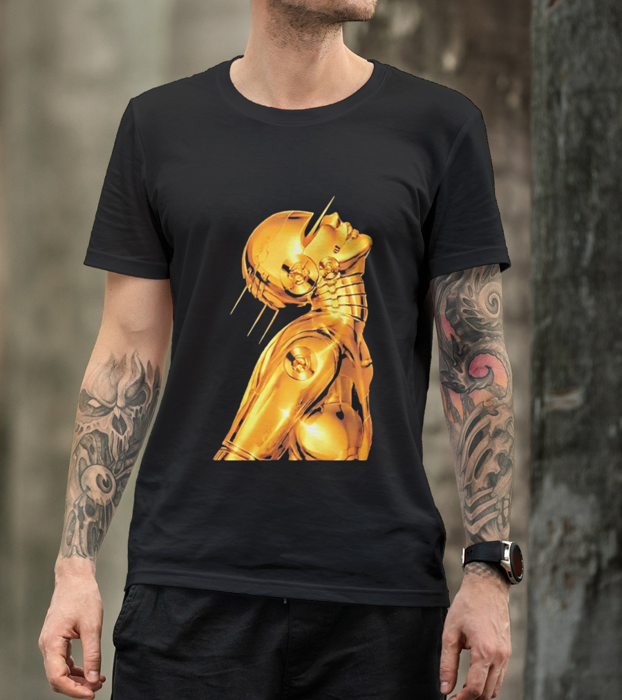 The Weeknd Echoes Of Silence Golden Futuristic Robot T-Shirt
