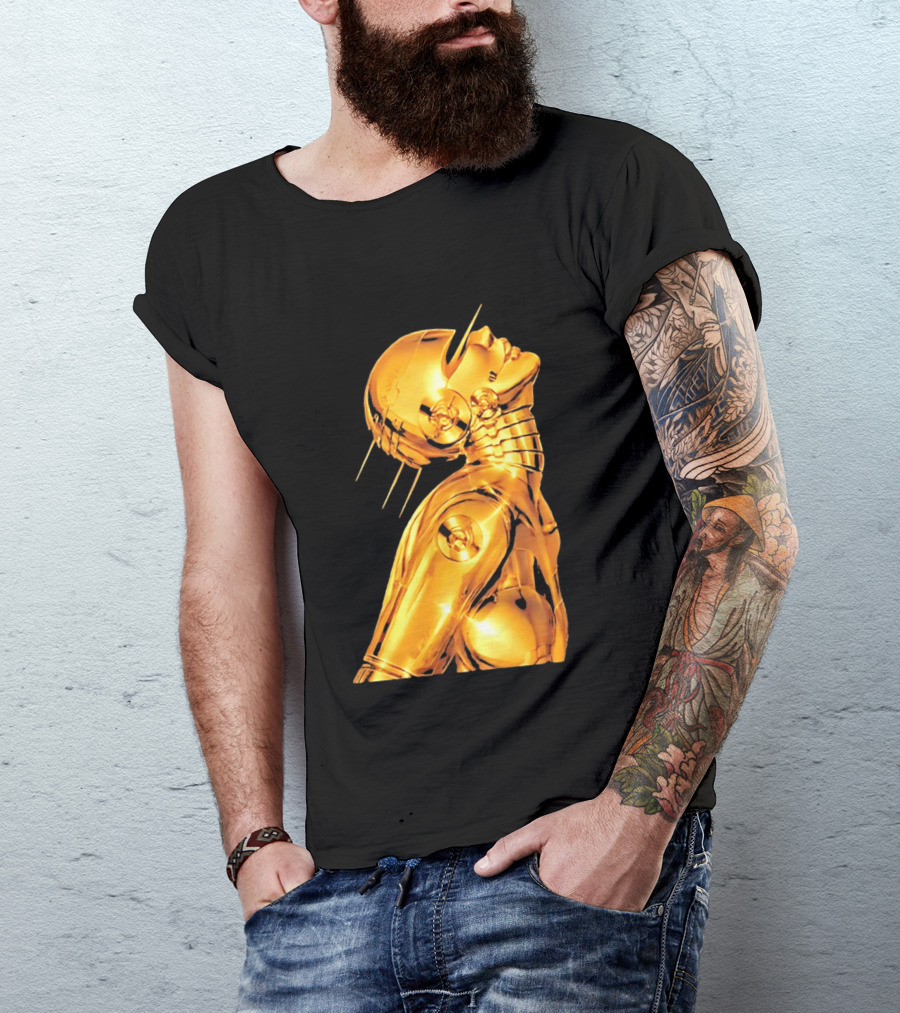 The Weeknd Echoes Of Silence Golden Futuristic Robot T-Shirt