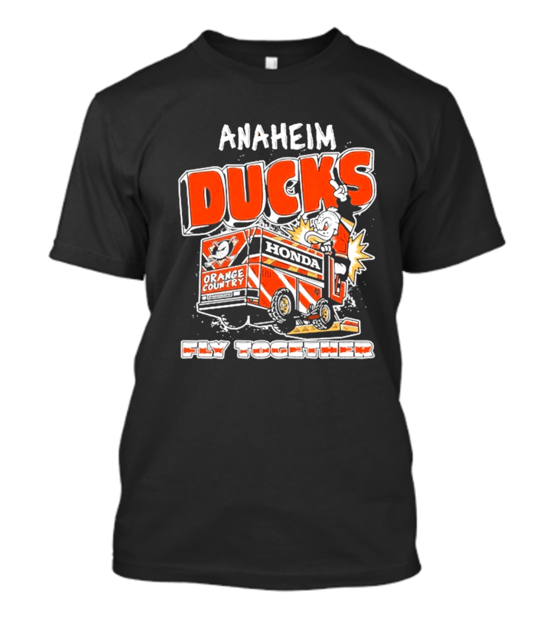 Anaheim Ducks Orange County Honda Fly Together T-Shirt