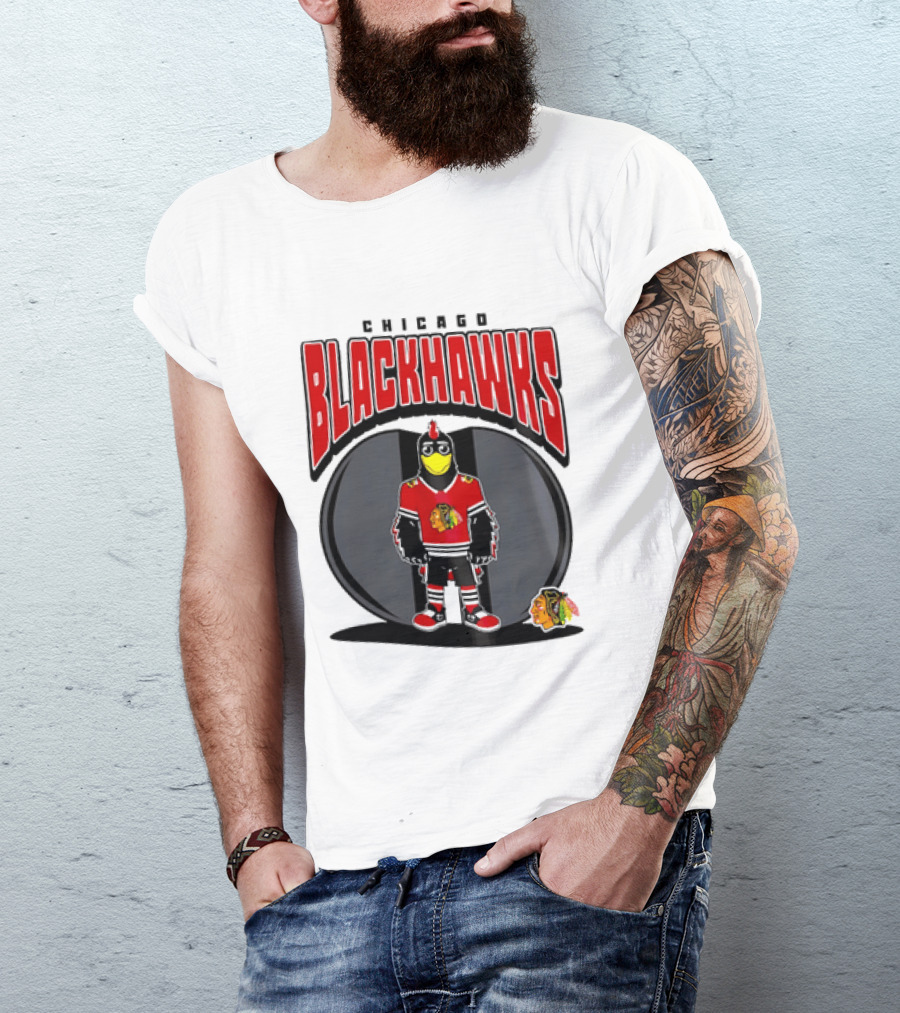 Chicago Blackhawks Mania NHL 2026 Mascot Hockey Fan Gear T-Shirt