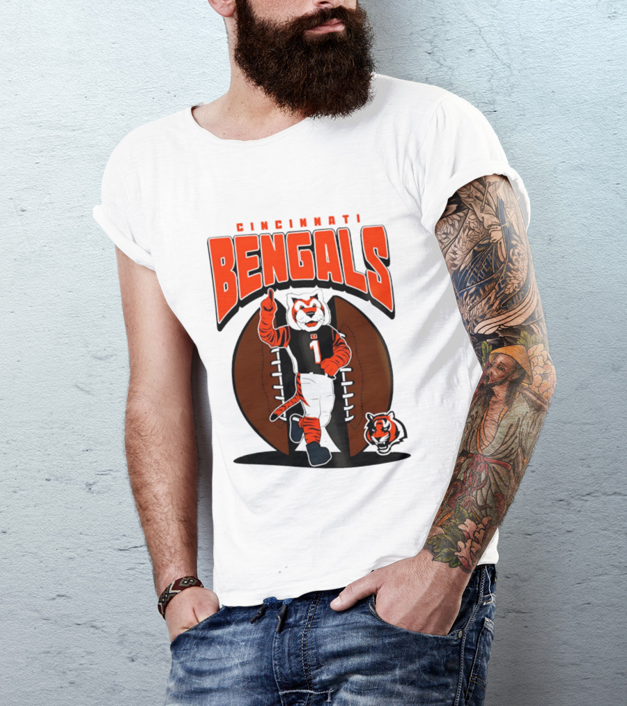 Cincinnati Bengals Tiger Mascot Football Fan Mania 2026 T-Shirt