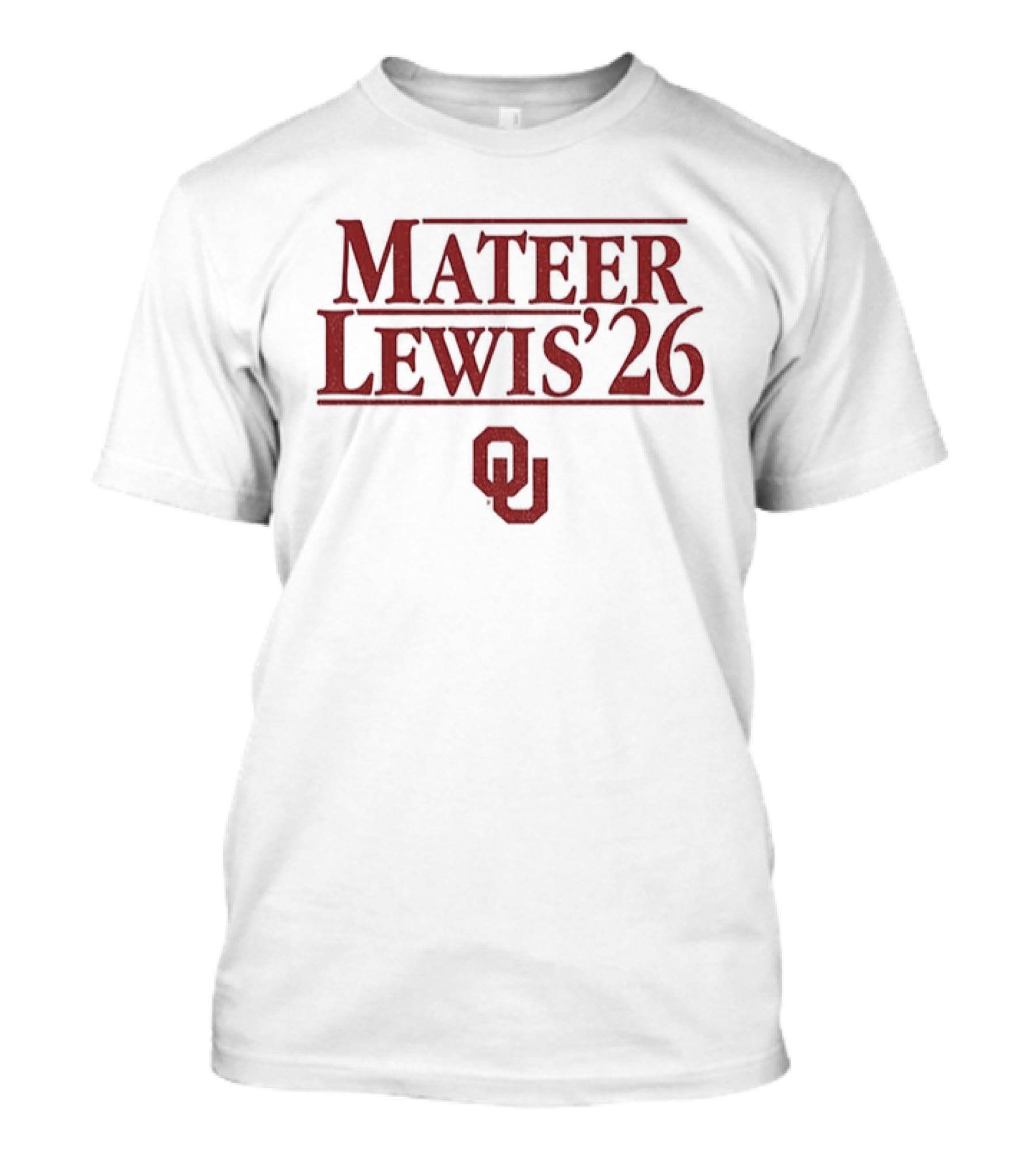 Mateer Lewis '26 OU Oklahoma Football T-Shirt