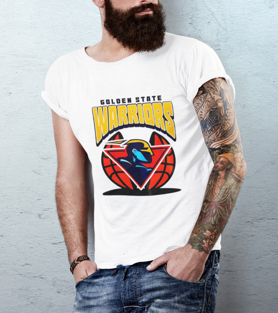 Golden State Warriors NBA 2026 Mania Retro Logo Basketball T-Shirt