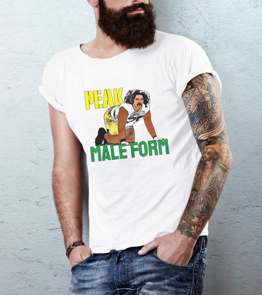 Sean Rhyan Peak Male Form Green Bay Packers Football T-Shirt
