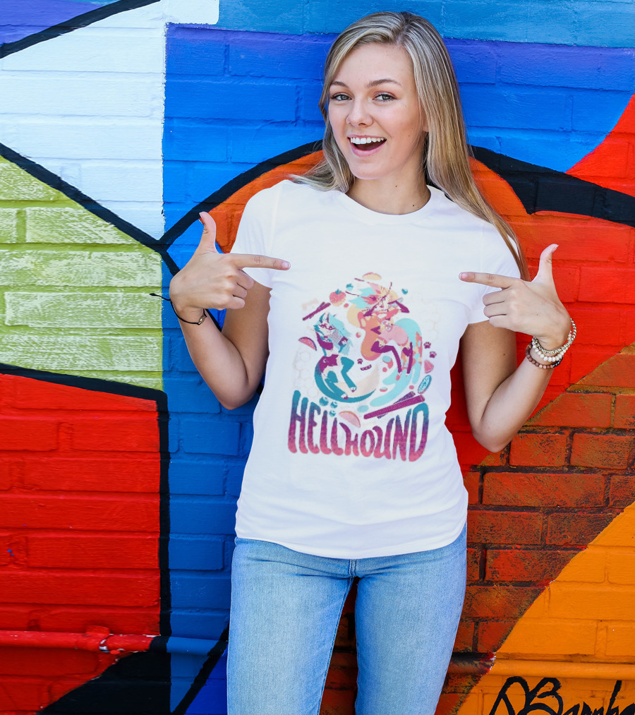 Spindlehorse Hellhound Colorful Dynamic Characters T-Shirt