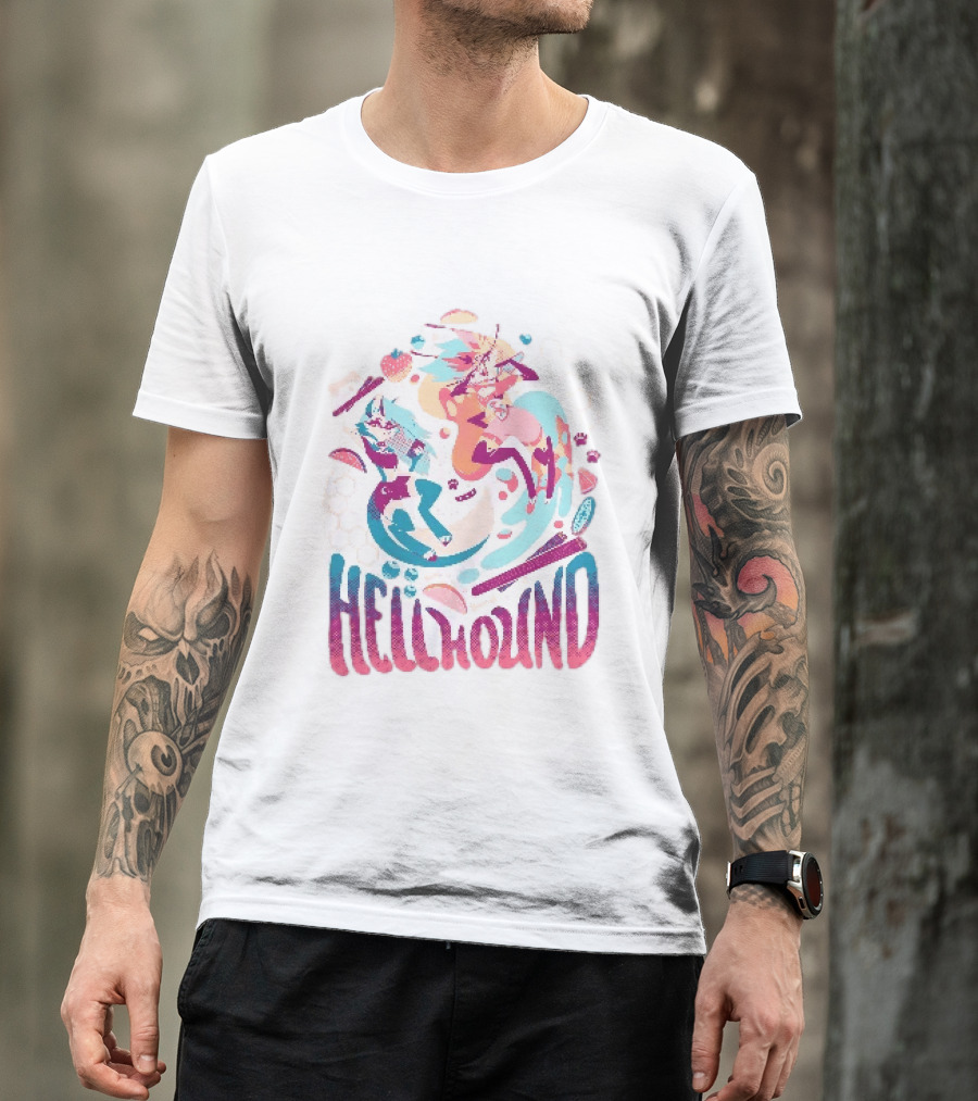 Spindlehorse Hellhound Colorful Dynamic Characters T-Shirt