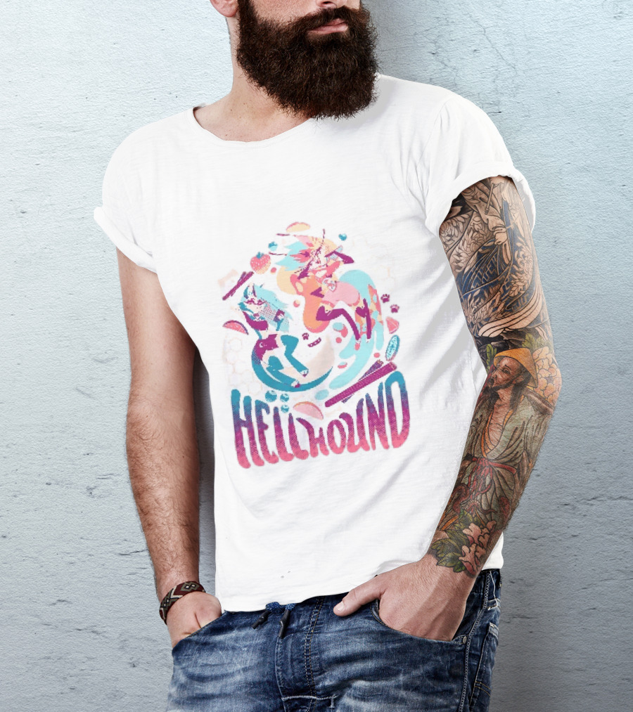 Spindlehorse Hellhound Colorful Dynamic Characters T-Shirt