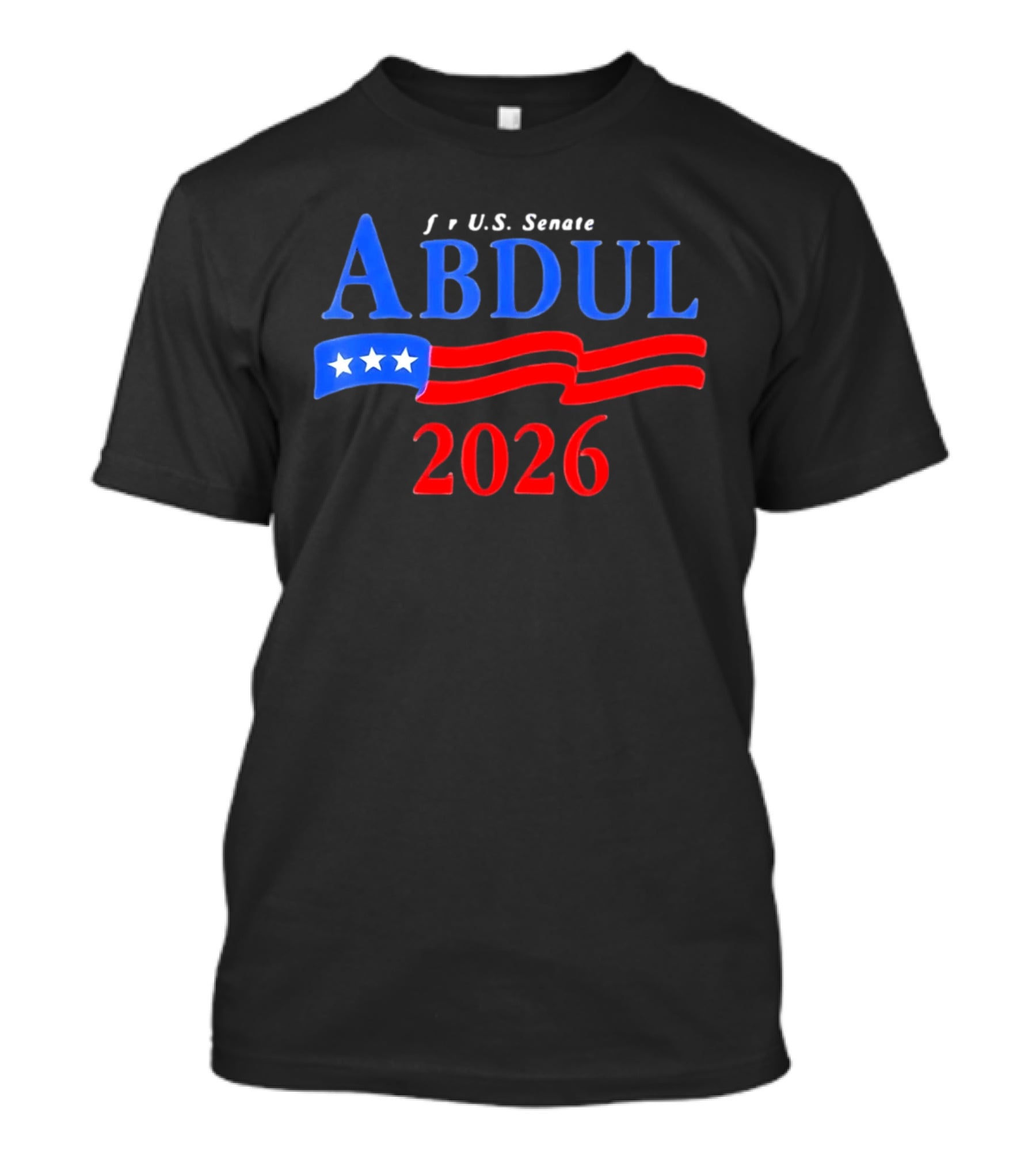 ABDUL 2026 US Senate Campaign Vintage Patriotic Stars And Stripes T-Shirt