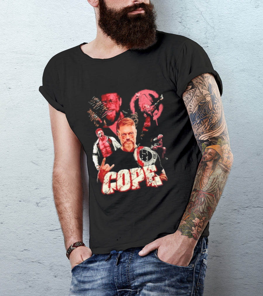 Adam Copeland Wrestling Pose Cope AEW Iconic Red T-Shirt