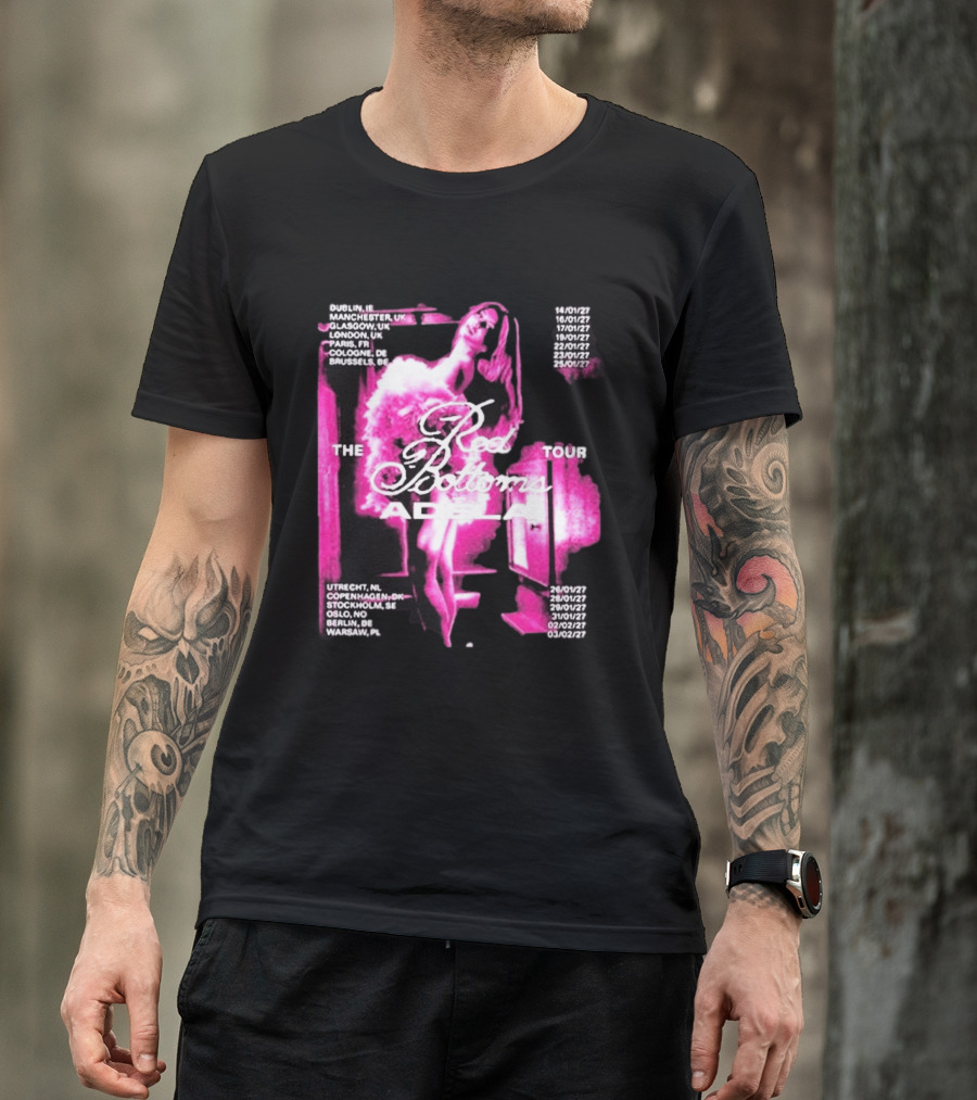 Adela Jergova The Red Bottoms Europe Tour 2026 Dates And Cities T-Shirt