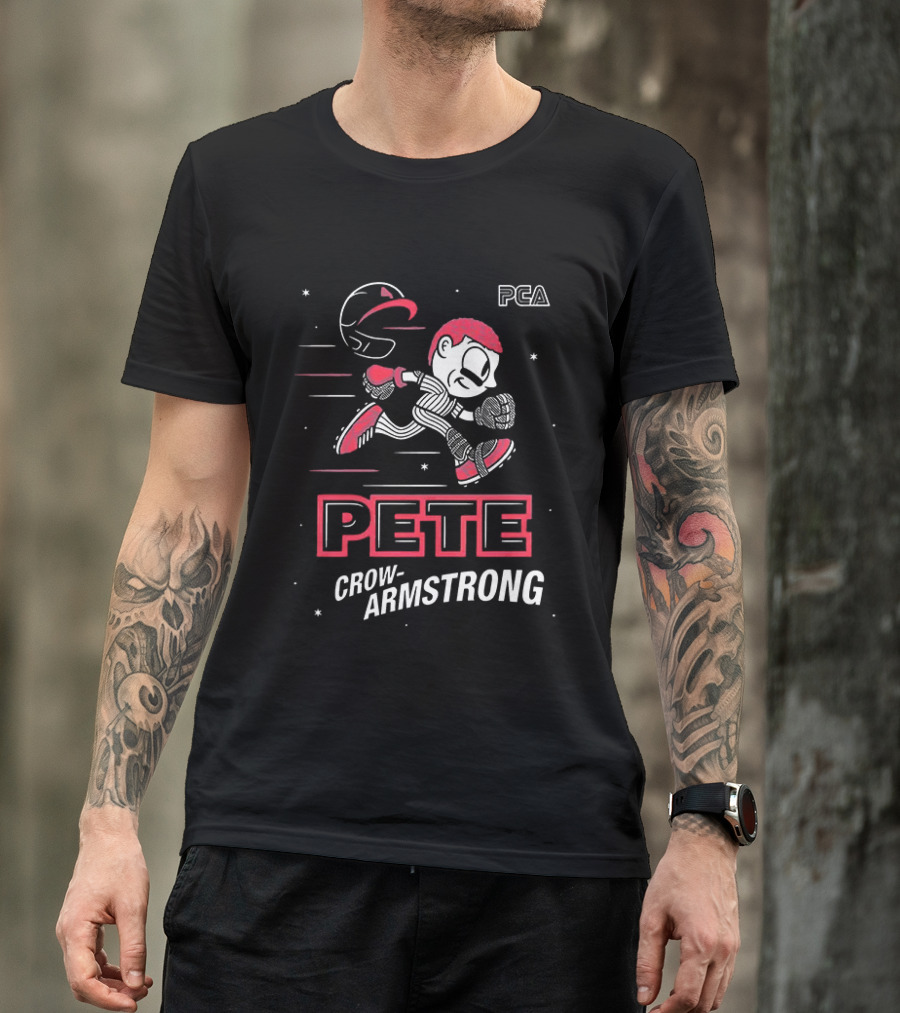 PCA Pete Crow Armstrong Super Speed Video Game Numbers T-Shirt