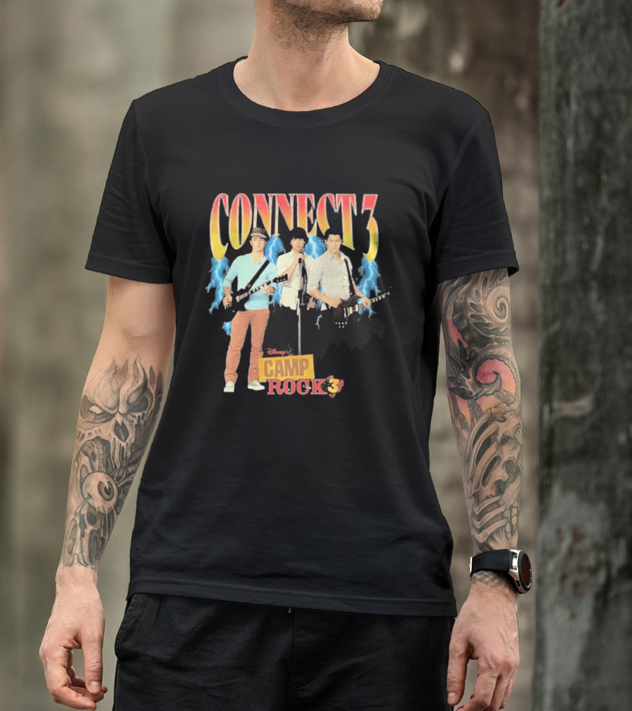 Disney Camp Rock 3 Connect 3 Band Jonas Brothers T-Shirt