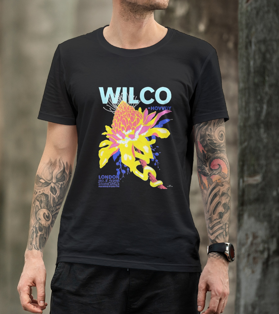 Wilco London UK Eventim Apollo Hammersmith August 20 2026 Featuring Hovvdy T-Shirt