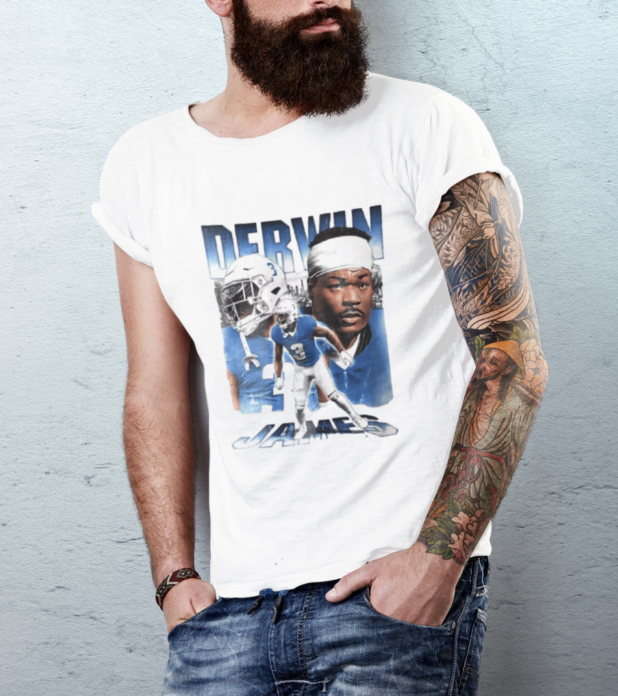 Derwin James Football Photo Collage Skyline Bootleg T-Shirt