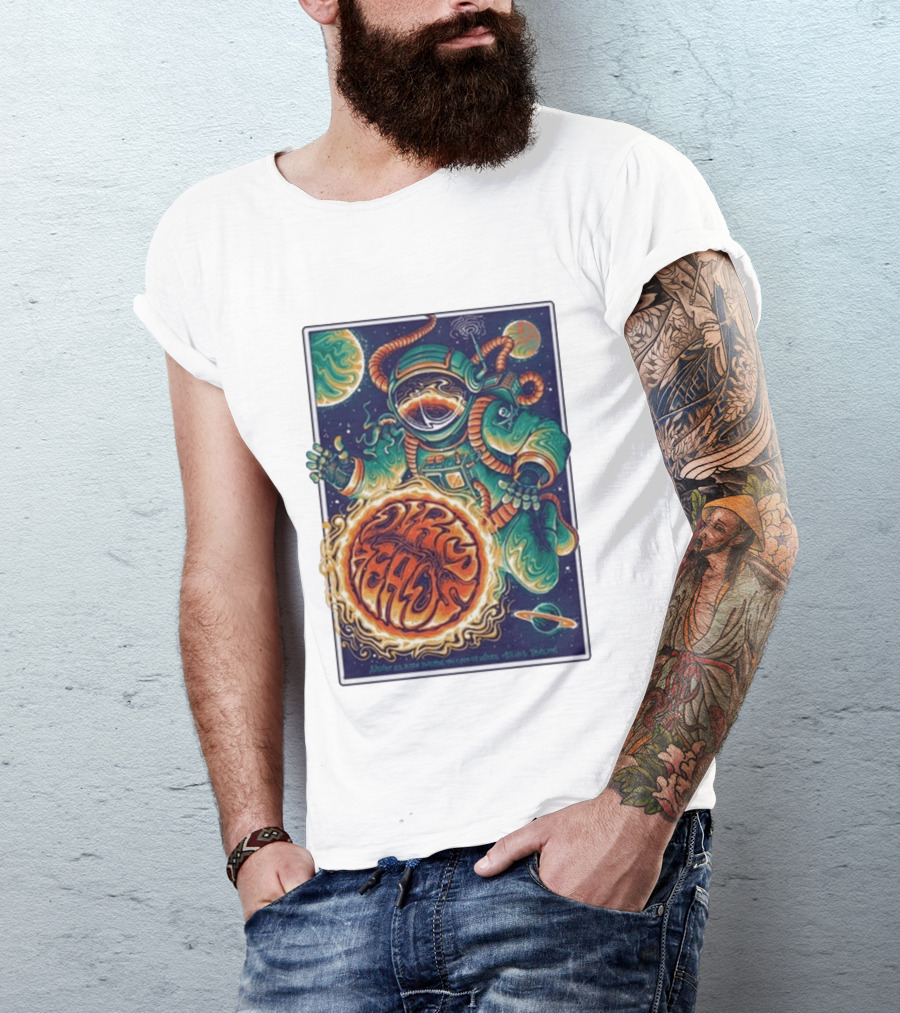 Dirty Heads Cosmic Astronaut Tour The Woodlands TX 8 23 2026 Psychedelic Space Adventure T-Shirt