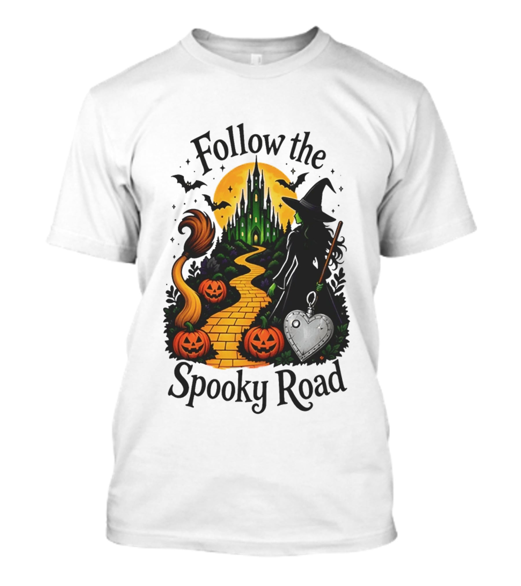 Follow The Spooky Road Wizard Of Oz Halloween Witch 2026 T-Shirt