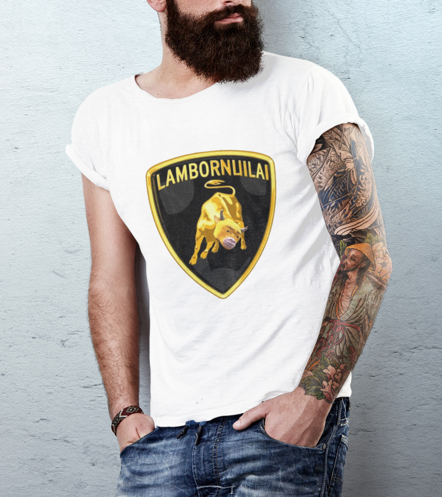 Lambornuilai Gold Bull Meme Niu Lai T-Shirt