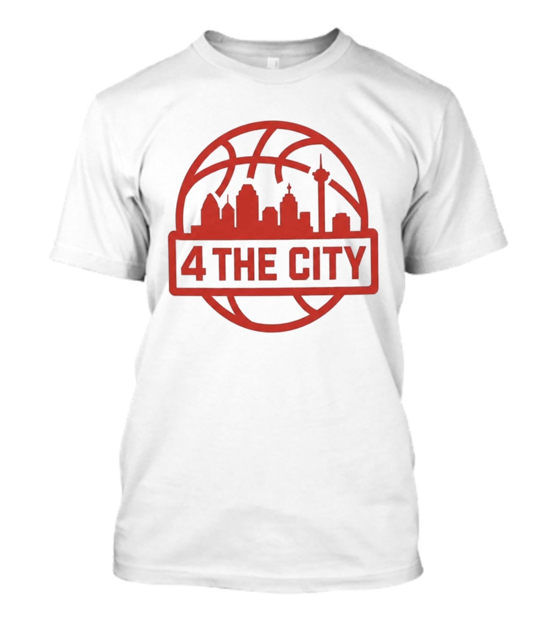 Kingston Flemings Basketball City Skyline 4 The City T-Shirt
