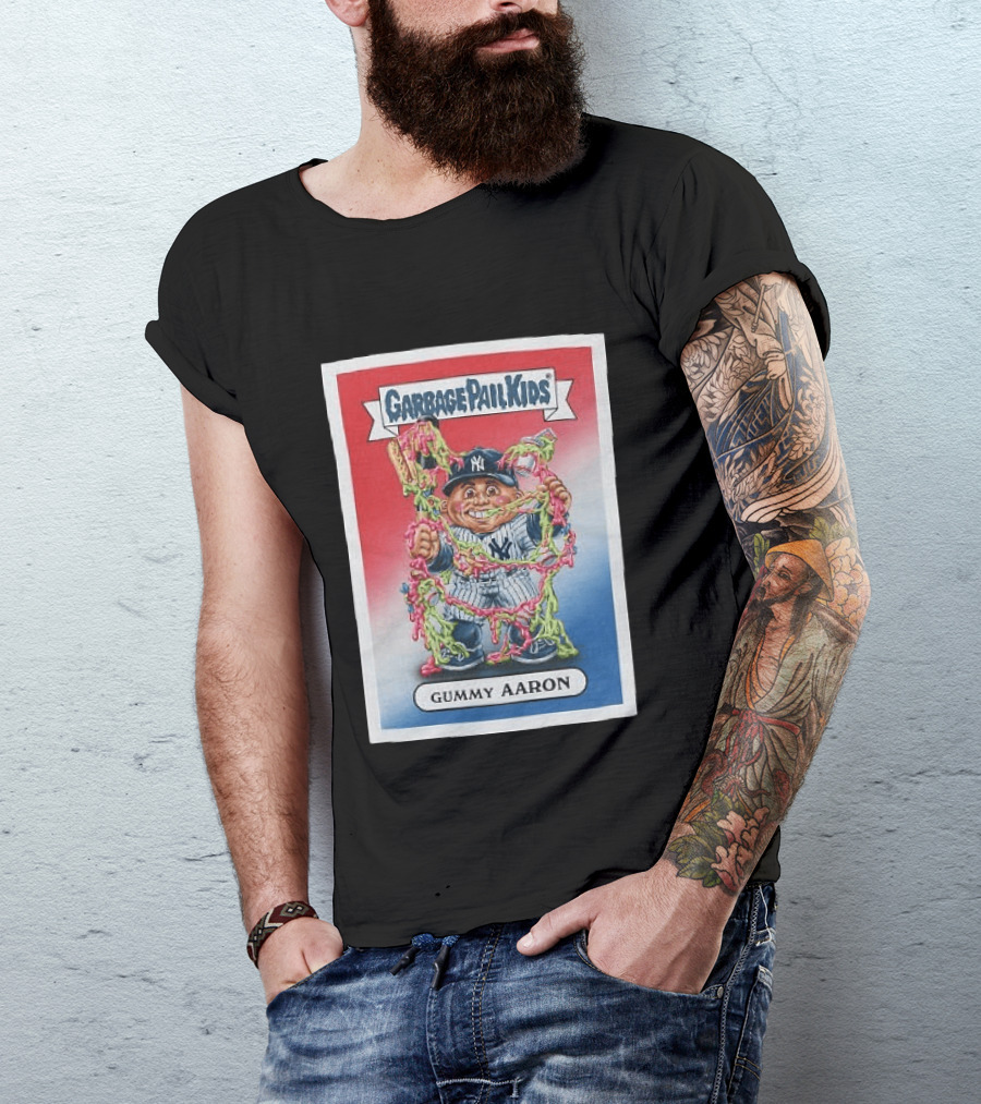 Garbage Pail Kids New York Yankees Gummy Aaron MLB Collaboration T-Shirt