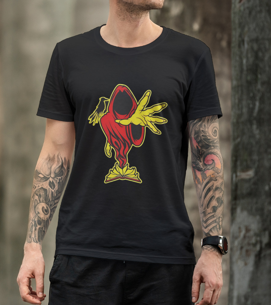 Insane Clown Posse Ringmaster Joker's Card Flame Hooded Figure T-Shirt