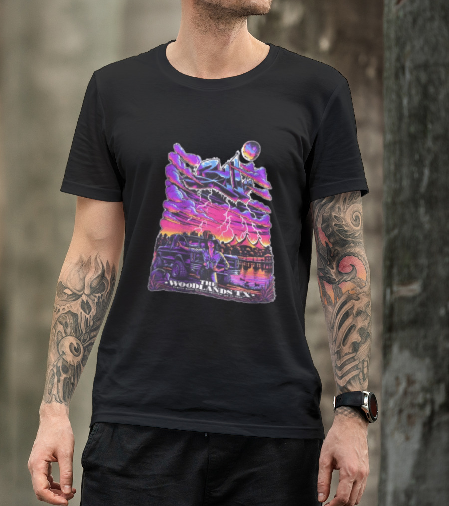 311 August 23 2026 The Cynthia Woods Mitchell Pavilion The Woodlands TX Lightning Scene T-Shirt